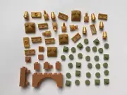 Lego Harry Potter Hagrids Hut 4738 Medium Nougat Pearl Gold Olive Green Part Lot