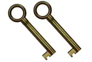 KY-13 Skeleton Key, Antique Brass Plated Hollow Barrel Skeleton Key, Perfect ...