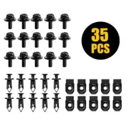 For Honda Body Bolts & U-nut Clips M6 Engine Cover Undertray Splash Shield Guard (for: Volkswagen)