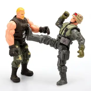 可動人偶 模型 JEU兵人3.75寸兵人模型 軍人警察CS公仔 關節可動人偶套裝玩具兵