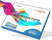 HTVRONT Sublimation Paper 8.5 x 11 Inch - 120 Sheets Easy to Transfer Sublimation Paper for T-shirts, Tumblers, Mugs (A4)