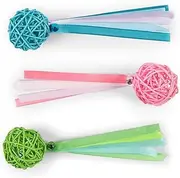 Kazoo Kitty Wicker Ball Toy