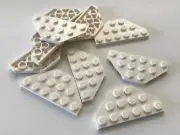 *NEW* 25 Pieces LEGO WHITE WEDGE PLATE 3x6 Cut Corners 2419
