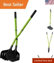Gator Grabber Telescoping Leaf Clean-Up Tool, Green/Black