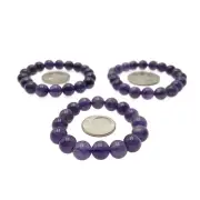 Amethyst Small Children's Bracelet Smooth Round 8mm Beads Approx 2-3" Inches