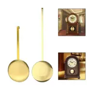 Brass Wall Clock Pendulum Replacement with Gold Finish and Swing Motion