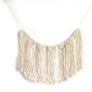 Vintage Handmade Lace Fringe Wall Hanging Home Decoration