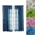 Translucent Silver Stars Sheer Curtains Window Curtains Home Decoration