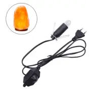 1.5M Power Cord Cable Metal Clip E14 Base Socket Plug For Salt Rock Lava Lamp