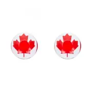Trik Topz Valve Caps Flag Canada SV Intended For Use With Schrader Valves