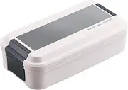 OSK BL-37D Bento Box, with Dividers, 28.9 fl oz (850 ml), Metallic Style, Beige, MES, Made in Japan, Antibacterial, Dishwasher Safe, Microwave Safe