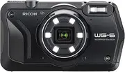 RICOH WG-6 Webcam Black Waterproof Camera 20MP Higher Resolution Images 3-inch LCD Waterproof 20m Shockproof 2.1m Underwater Mode 6-LED Ring Light for Macro Photography
