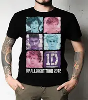 Rare One Direction Up All Night Tour 2012 T-shirt Unisex All Size A2041 Comfortable fabrics of high quality Medium