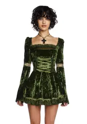 [Current Mood] Myths N' Legends Mini Dress - Green