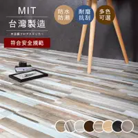 在飛比找ETMall東森購物網優惠-【澄境】72片-MIT奈米耐磨仿木紋地板貼 自由裁切 塑膠地
