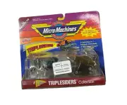 Micro Machines, Galoob,#2 Triplesiders, Avanti,57 Chevy,Porsche 959