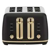 Morphy Richards Ascend Soft Gold 4 Slice Toaster Satin 28X31X21cm Black - Soft G