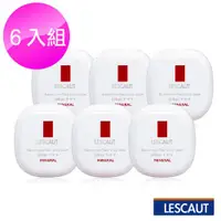 在飛比找ETMall東森購物網優惠-【LESCAUT】 蕾斯卡歐防曬兩用粉餅 SPF50 (6入