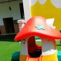 在飛比找Yahoo!奇摩拍賣優惠-現貨 兒童游戲屋塑料玩具屋淘氣堡小房子幼兒園寶寶帳篷蘑菇~~