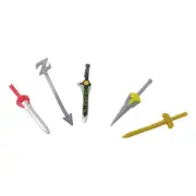 Replacement 4 Swords and 1 Lord Zedd Z Staff for Imaginext Power-Rangers Playset