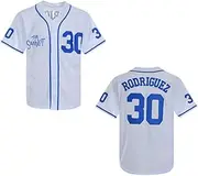 [AHAJAY] Youth The Sandlot Benny 'The Jet' Rodriguez 30 Hip Hop Stitched Sports Boys Shirts Movie Baseball Jerseys