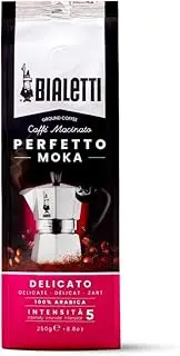 Bialetti - Universal Ground Coffee Pregiato: Medium Roast Ground Coffee, Fresh Fruit and Floral Notes, 250g, Compatible for use with Moka Pot, Espresso Machines and Coffee Press