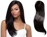 Raaya Straight Silk Base Side Hair Cover Up Volumizer for Women and Girls Brown Set Of 1
