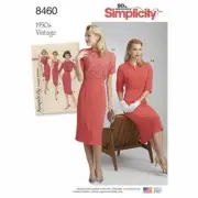 Simplicity Sewing Pattern 8460, Vintage Reissue Dress and Jackets, Size 6-14 New