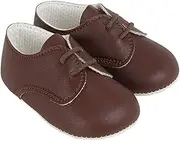[Earlydays Baypods] Baypods, B010 Lace up Gibson Style Pre Walker Baby Shoes Made in The Softest Faux Leather, Made in England