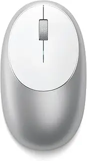 [SATECHI] M1 Wireless Bluetooth Mouse with Rechargeable Type-C Port - for MacBook Pro/Air, iPad Pro, iPad Air, Mac mini, iMac and More (Silver)