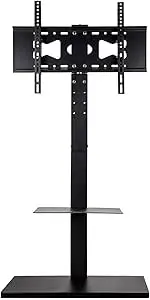 Fin Floor Tv Stand Swivel Mount Bracket Shelf Height Adjustable Lcd Led Flat Screens