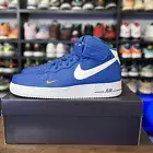 Size 11.5 - Nike Air Force 1 '07 LV8 Mid 40th Anniversary - Blue Jay