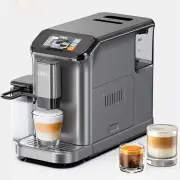 [EU Direct] HiBREW H16 Fully Automatic Espresso Machine Cappuccino Milk System 6 Coffee Varieties Intuitive Touch Displa