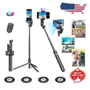 M2PRO Black Gimbal Stabilizer with Colorful RGB Light & Wireless Remote Control