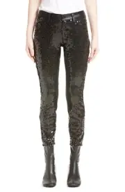 NEW JUNYA WATANABE Comme Des Garçons Medium Black Sequin Trousers Pants RARE