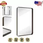 30" x 20" Rectangular Bronze Bathroom Mirror - Easy Install & Modern Style