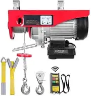 Waterproof Electric Winch Boat Trailer Winch Electric Hoist Electric Steel Wire Winch with Wireless Remote Control for Garage 880 lbs