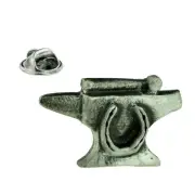 Blacksmiths Anvil Pewter Lapel Pin Badge XDHLP1160