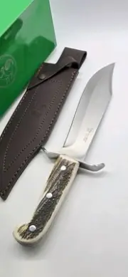 HEN & ROOSTER STAG HR 0008 SPAIN FIXED BLADE BOWIE KNIFE & SHEATH NEW IN BOX