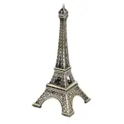 13cm Height Metal Eiffel Tower Model Statue Souvenir Decor Bronze Tone