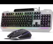 AULA Gaming Keyboard and Mouse Combo, RGB Backlit Computer Keyboard and Gaming