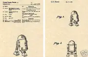US PATENT for R2D2 Art Print George Lucas Star Wars Droid Robot Ready To Frame!!