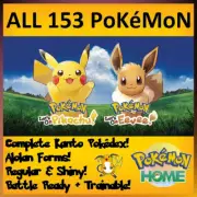 Pokemon Home Let's Go Pikachu Eevee Lets