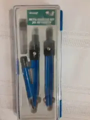 Encore Metal Compass Set 3-piece Blue Vintage Art Set Drawing Art Supply