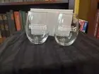 Charlotte Hornets Stemless Wine Glasses - NIB