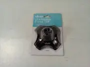 Vive Self-Standing Quad Rubber Cane Tip 3/4" Diameter (Black)