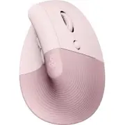 Logitech Lift Mouse - Bluetooth - USB - Optical - 6 Button(s) - Rose - Wireless - 4000 dpi - Scroll Wheel - Small/Medium Hand/Pa