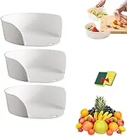 3/4PCS Food Prep Bowls for Cutting Board, Food Preparation Tray,Convenient Chopping Board Side Dish Plate (3PCS)