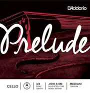 D'Addario Prelude Cello Single A String, 4/4 Scale, Medium Tension