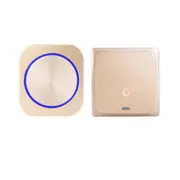 DQ688 Self-powered Wireless Door Bell DoorBell Ring Chime Night Light No Battery Big Panel 1 Receiver 1 Transmitter